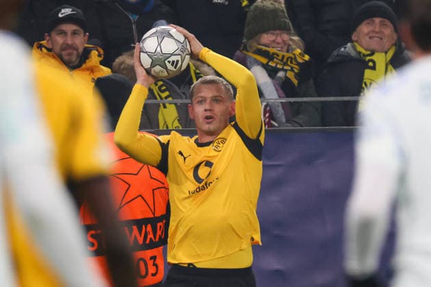 Dortmund, Germany January 28, 2026 Champions League 2025 2026 Borussia Dortmund vs Inter Milan In the picture Julian Ryerson BVB Signal Iduna Park Nordrhein Westfalen Copyright: xFotostandx xFantinix