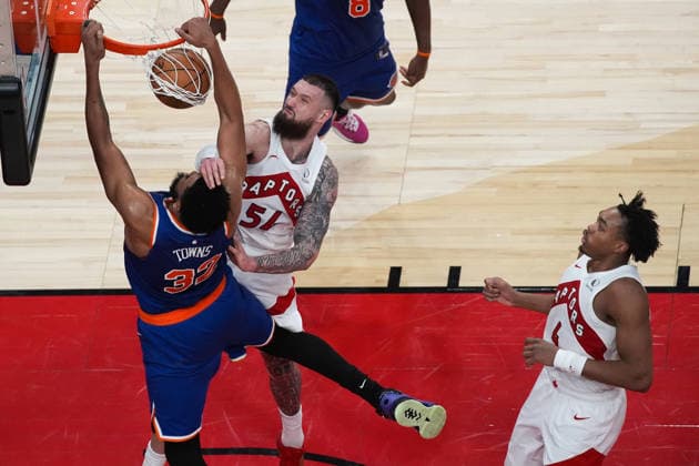 Basketball, NBA, Toronto Raptors - New York Knicks
