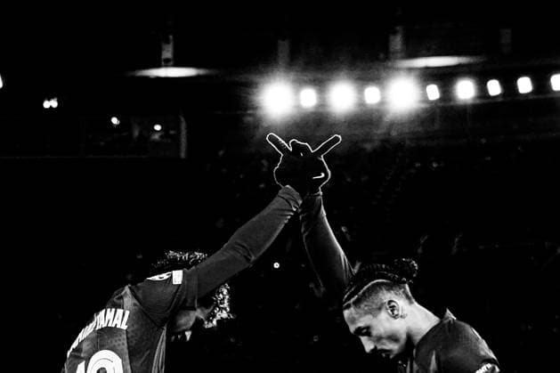 ESP: FC Barcelona, Barca v FC Copenhaguet. UEFA Champions League. Matchday 8. Lamine Yamal of FC Barcelona celebrates with his teammate Raphael Dias Belloli Raphinha after scoring goal during the UEFA Champions League match, match day 8, between FC Barcelona and FC Copenhague, Spotify Camp Nou Stadium on January 28, 2026 in Barcelona, Spain. kpng Copyright: xBaguxBlancox xPRESSINx PS_260128_BAR_COP_2526_531