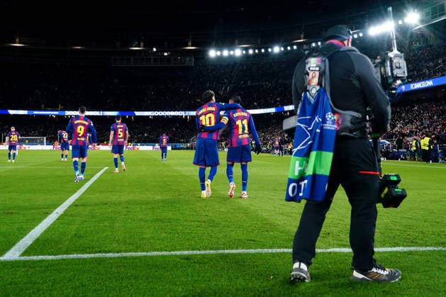 ESP: FC Barcelona, Barca v FC Copenhaguet. UEFA Champions League. Matchday 8. Raphael Dias Belloli Raphinha of FC Barcelona celebrates after scoring the 3-1 with his teammates Lamine Yamal during the UEFA Champions League match, match day 8, between FC Barcelona and FC Copenhague, Spotify Camp Nou Stadium on January 28, 2026 in Barcelona, Spain. kpng Copyright: xBaguxBlancox xPRESSINx PS_260128_BAR_COP_2526_532
