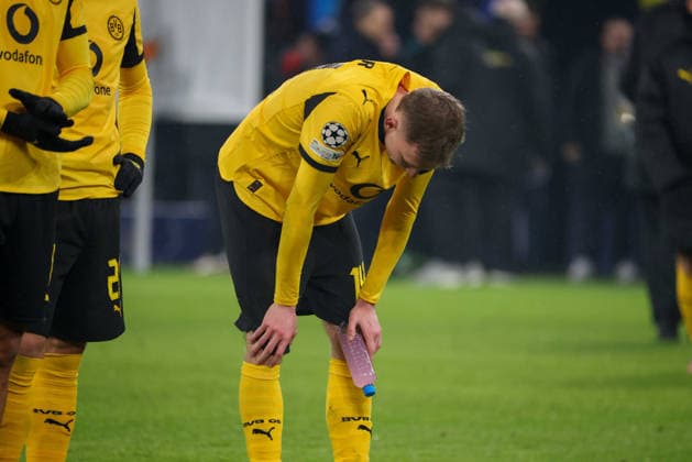 Dortmund, Germany January 28, 2026 Champions League 2025 2026 Borussia Dortmund vs Inter Milan In the picture Maximilian Beier BVB disappointed after the defeat against Inter Milan Signal Iduna Park North Rhine-Westphalia Copyright: xFotostandx xFantinix