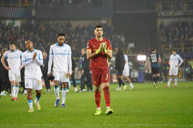 Football UEFA Champions League J8 match Bruges Brugge - Marseille PHOTOPQR LA PROVENCE SPEICH Frederic ; Bruges ; 28 01 2026 ; Football UEFA Champions League Phase de ligue Journee 8 Match Club Bruges KV - Olympique de Marseille ( OM ) au Stade Stade Jan-Breydel de Bruges (Belgique) Deception joueurs Marseille fin de match Bruges Autre France  Copyright: xPHOTOPQR LAxPROVENCE MAXPPPxSPEICHxFredericx 20260128PVL2999 20260128PVL2999