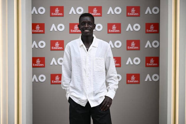 TENNIS AUSTRALIAN OPEN, Australian middle-distance runner Peter Bol poses for a photo at a hospitality marquee during Day 12 of the 2026 Australian Open tennis tournament at Melbourne Park in Melbourne, Thursday, January 29, 2026. ( NO ARCHIVING MELBOURNE VICTORIA AUSTRALIA  Copyright: xJOELxCARRETTx 20260129193736953400