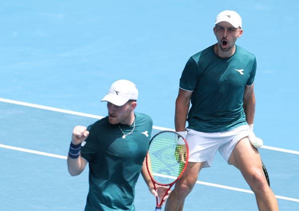 TENIS AUSTRALIAN OPEN 2026 29012026 N Z JAN ZIELINSKI I LUKE JOHNSON POLFINAL DEBEL AUSTRALIAN OPEN W MELBOURNE MARCIN CHOLEWINSKI NEWSPIX.PL TENIS AUSTRALIAN OPEN 2026 29012026 JAN ZIELINSKI AND LUKE JOHNSON IN THE SEMIFINAL DOUBLE GAME OF AUSTRALIAN OPEN IN MELBOURNE NEWSPIX.PL --- newspix.pl 