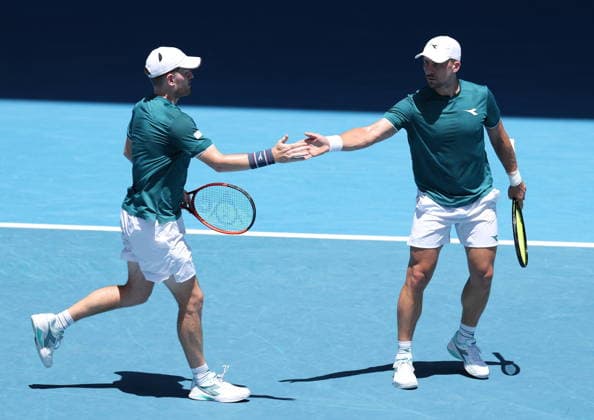 TENIS AUSTRALIAN OPEN 2026 29012026 N Z JAN ZIELINSKI I LUKE JOHNSON POLFINAL DEBEL AUSTRALIAN OPEN W MELBOURNE MARCIN CHOLEWINSKI NEWSPIX.PL TENIS AUSTRALIAN OPEN 2026 29012026 JAN ZIELINSKI AND LUKE JOHNSON IN THE SEMIFINAL DOUBLE GAME OF AUSTRALIAN OPEN IN MELBOURNE NEWSPIX.PL --- newspix.pl 