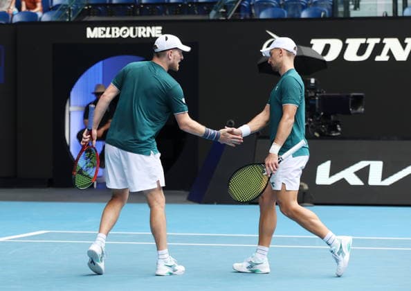 TENIS AUSTRALIAN OPEN 2026 29012026 N Z JAN ZIELINSKI I LUKE JOHNSON POLFINAL DEBEL AUSTRALIAN OPEN W MELBOURNE MARCIN CHOLEWINSKI NEWSPIX.PL TENIS AUSTRALIAN OPEN 2026 29012026 JAN ZIELINSKI AND LUKE JOHNSON IN THE SEMIFINAL DOUBLE GAME OF AUSTRALIAN OPEN IN MELBOURNE NEWSPIX.PL --- newspix.pl 