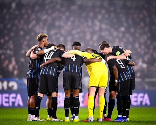 Club Brugge v Marseille - UEFA Champions League BRUGGE, BELGIUM - JANUARY 28 : The team of Club Brugge ahead of the UEFA Champions League 2025 26 League Phase MD8 match between Club Brugge and Marseille on January 28, 2026 in Brugge, Belgium, 28 01 2026  Copyright: xTomasxSiskx