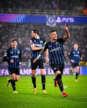 Club Brugge v Marseille - UEFA Champions League BRUGGE, BELGIUM - JANUARY 28 : Stankovic Aleksandar midfielder of Club Brugge celebrates after scoring a goal to make it 3-0 during the UEFA Champions League 2025 26 League Phase MD8 match between Club Brugge and Marseille on January 28, 2026 in Brugge, Belgium, 28 01 2026  Copyright: xTomasxSiskx