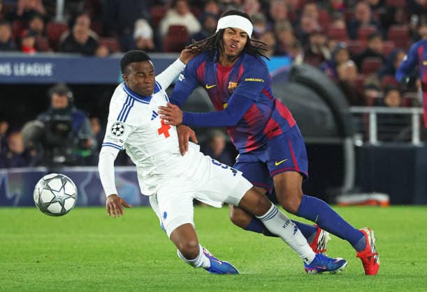 FC Barcelona, Barca v F.C. Copenhagen - UEFA Champions League 2025 26 League Phase MD8 Jules Kounde and Youssoufa Moukoko play during the match between FC Barcelona and FC Copenhagen, corresponding to matchday 8 of the league phase of the UEFA Champions League, at the Spotify Camp Nou in Barcelona, Spain, on January 28, 2026. Barcelona Barcelona Spain  Copyright: xUrbanandsportx originalFilename:urbanandsport-fcbarcel260128_np81G.jpg