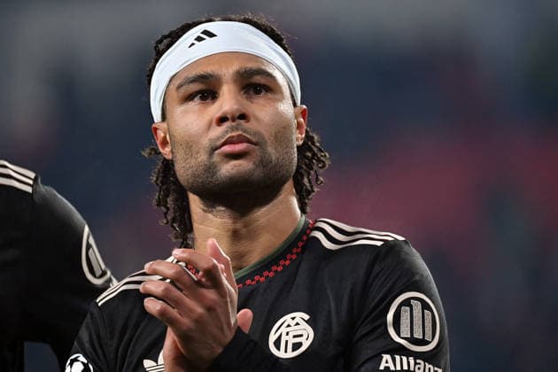 28 01 2026, xjrdrx, Football UEFA Champions League, PSV Eindhoven FC Bayern Muenchen v l Serge Gnabry FC Bayern Muenchen DFL DFB REGULATIONS PROHIBIT ANY USE OF PHOTOGRAPHS as IMAGE SEQUENCES and or QUASI VIDEO Eindhoven
