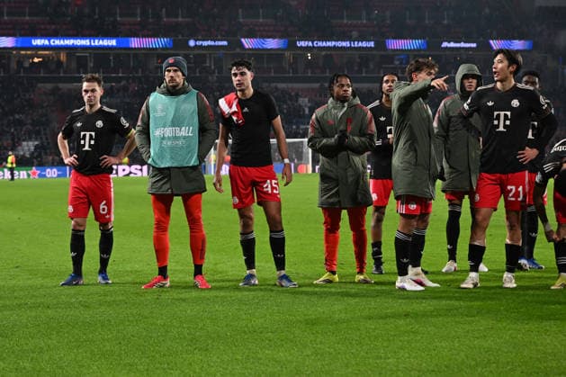 28 01 2026, xjrdrx, Football UEFA Champions League, PSV Eindhoven FC Bayern Muenchen v l jubilation, joy about the victory DFL DFB REGULATIONS PROHIBIT ANY USE OF PHOTOGRAPHS as IMAGE SEQUENCES and or QUASI VIDEO Eindhoven