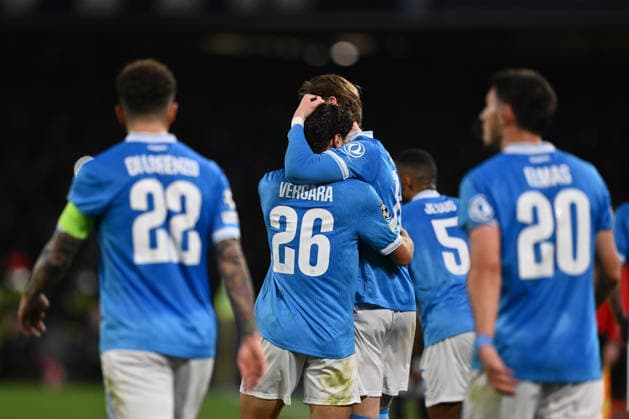 SSC Napoli v Chelsea FC - UEFA Champions League 2025 26 League Phase MD8 Antonio Vergara of S.S.C. Napoli celebrates after scoring the goal to make it 1-1 during the UEFA Champions League phase day 8 football match between S.S.C. Napoli and Chelsea F.C. at the Diego Armando Maradona Stadium in Naples, Italy, on January 27, 2026. Naples Italy Italy  Copyright: xDomenicoxCippitellix originalFilename:cippitelli-sscnapol260128_npyQX.jpg