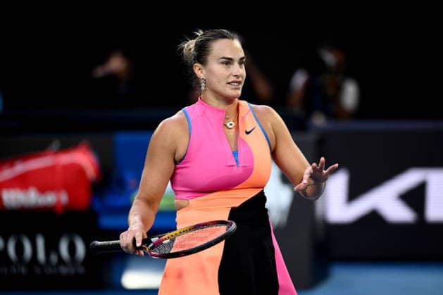 Tennis, Australian Open, Day 12, Womens semi-final, Sabalenka - Svitolina