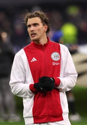 Mika Godts of AFC Ajax during the match AFC Ajax Amsterdam vs Olympiacos Piraues at the Johan Cruijff ArenA for the UEFA Champions League season 2025 2026 in AMSTERDAM, Netherlands on 28 january 2026 Photo by Peter Lous EYE4IMAGES