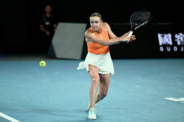 TENNIS AUSTRALIAN OPEN, Elina Svitolina of Ukraine in action during the women™s semifinal against Aryna Sabalenka of Russia on day 12 of the 2026 Australian Open tennis tournament at Melbourne Park in Melbourne, Thursday, January 29, 2026. ( NO ARCHIVING MELBOURNE VICTORIA AUSTRALIA  Copyright: xJOELxCARRETTx 20260129187991356480