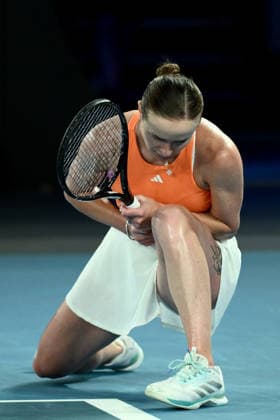 TENNIS AUSTRALIAN OPEN, Elina Svitolina of Ukraine during the women™s semifinal against Aryna Sabalenka of Russia on day 12 of the 2026 Australian Open tennis tournament at Melbourne Park in Melbourne, Thursday, January 29, 2026. ( NO ARCHIVING MELBOURNE VICTORIA AUSTRALIA  Copyright: xJOELxCARRETTx 20260129133045391871