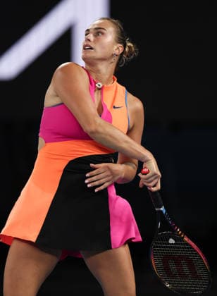 Aryna Sabalenka celebrates victory in her semi-final match Australian Open tennis tournament, Day Twelve, Melbourne Park, Australia - 29 Jan 2026Melbourne Melbourne Park Victoria (VIC) Australia  Copyright: xEllaxLing Shutterstockx 16455615as