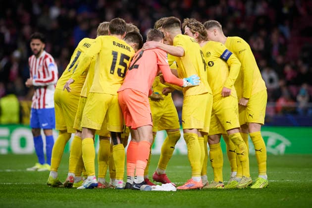 FK Bodo Glimt s players during Champions League 2025 2026, Round 8 match. January 28 ,2026. (20260128048)