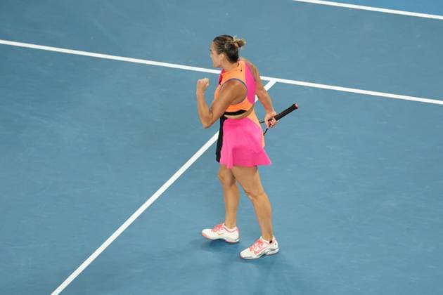 Aryna Sabalenka wins her Semi-final match Australian Open tennis tournament, Day Twelve, Melbourne Park, Australia - 29 Jan 2026Melbourne Melbourne Park Victoria (VIC) Australia  Copyright: xRachelxBach Shutterstockx 16455614au