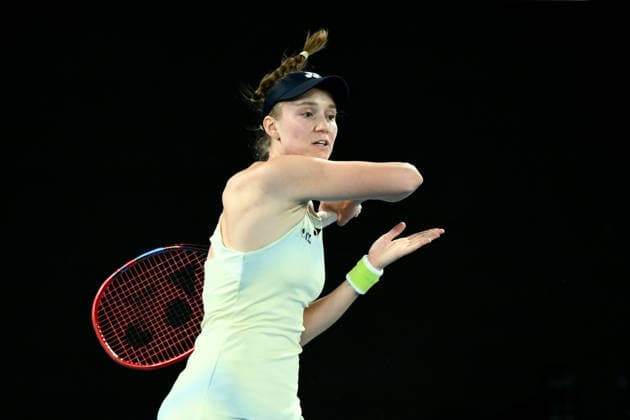 TENNIS AUSTRALIAN OPEN, Elena Rybakina of Kazakhstan in action during the women™s semifinal against Jessica Pegula of the USA on day 12 of the 2026 Australian Open tennis tournament at Melbourne Park in Melbourne, Thursday, January 29, 2026. ( NO ARCHIVING MELBOURNE VICTORIA AUSTRALIA  Copyright: xJOELxCARRETTx 20260129119963718245
