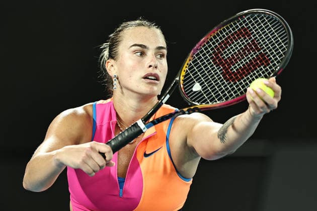 Aryna Sabalenka, BLR, during semifinals of 2026 Australian Open in Melbourne, 29 01 2026