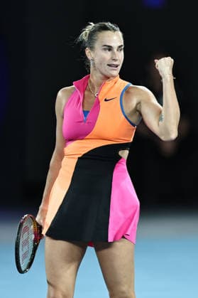 Aryna Sabalenka, BLR, during semifinals of 2026 Australian Open in Melbourne, 29 01 2026