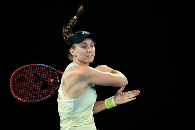 TENNIS AUSTRALIAN OPEN, Elena Rybakina of Kazakhstan in action during the women™s semifinal against Jessica Pegula of the USA on day 12 of the 2026 Australian Open tennis tournament at Melbourne Park in Melbourne, Thursday, January 29, 2026. ( NO ARCHIVING MELBOURNE VICTORIA AUSTRALIA  Copyright: xJOELxCARRETTx 20260129149724748063