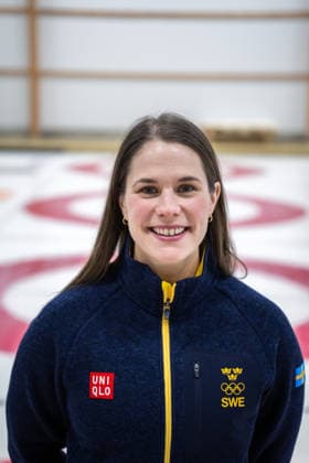 260129 Anna Hasselborg, Curling, poserar för ett porträtt under en presskonferens anordnad av Svenska Olympiska KommittÃ n den 29 januari 2026 i Stockholm. *** 260129 Anna Hasselborg, Curling, poses for a portrait during a press conference organized by the Swedish Olympic Committee on 29 January 2026 in Stockholm  Copyright: JOHANNAxSÄLL BB260129BB431