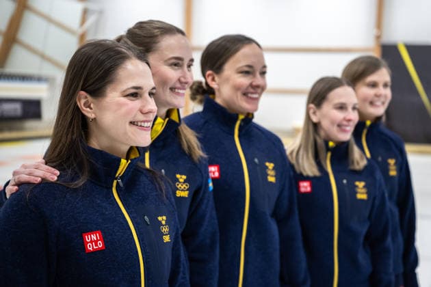 260129 Anna Hasselborg, Sara McManus, Agnes Knochenhauer, Sofia Scharback och Johanna Heldin, Curling, poserar för ett porträtt under en presskonferens anordnad av Svenska Olympiska KommittÃ n den 29 januari 2026 i Stockholm. *** 260129 Anna Hasselborg, Sara McManus, Agnes Knochenhauer, Sofia Scharback and Johanna Heldin, Curling, pose for a portrait during a press conference organized by the Swedish Olympic Committee on 29 January 2026 in Stockholm  Copyright: JOHANNAxSÄLL BB260129BB436