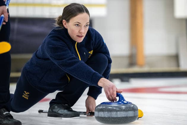 260129 Agnes Knochenhauer, Curling, under en presskonferens anordnad av Svenska Olympiska KommittÃ n den 29 januari 2026 i Stockholm. *** 260129 Agnes Knochenhauer, Curling, during a press conference organized by the Swedish Olympic Committee on 29 January 2026 in Stockholm  Copyright: JOHANNAxSÄLL BB260129BB445