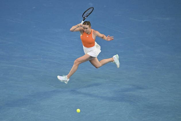 AUSTRALIAN OPEN 2026 MELBOURNE, AUSTRALIA - JANUARY 29: Elina Svitolina (UKR) in action against Aryna Sabalenka (NOT SEEN) during the Semifinals match at the Australian Open grand slam tennis tournament at Melbourne Park in Melbourne, Australia on January 29, 2026 Mark Avellino Anadolu Melbourne Australia. Editorial use only. Please get in touch for any other usage.  Copyright: x2026xAnadoluxMarkxAvellinox