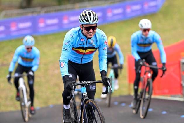 UCI World Championships 2026 Hulst - Media activities 29 01 2026 HULST, THE NETHERLANDS - JANUARY 29 : De Clercq Angelo (BEL) pictured on training during the official training session on the track of the 2026 UCI Cyclo-Cross World Championships on January 29, 2026 in Hulst, The Netherlands, 29 01 2026 Hulst The Netherlands  Copyright: xNicoxVereeckenx