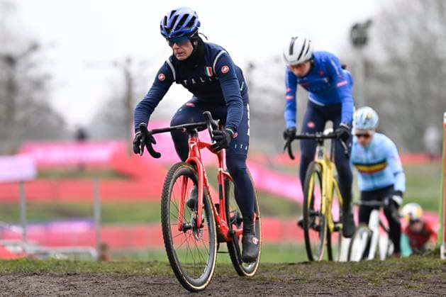 UCI World Championships 2026 Hulst - Media activities 29 01 2026 HULST, THE NETHERLANDS - JANUARY 29 : Pontoni Danielle (ITA) pictured on training during the official training session on the track of the 2026 UCI Cyclo-Cross World Championships on January 29, 2026 in Hulst, The Netherlands, 29 01 2026 Hulst The Netherlands  Copyright: xNicoxVereeckenx