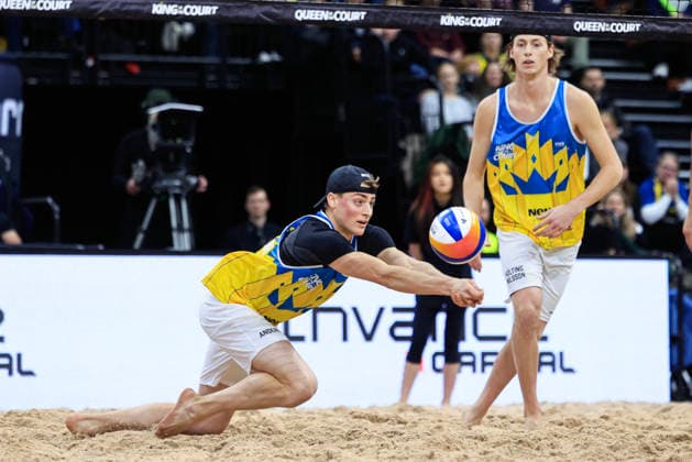 STOCKHOLM, SWEDEN 20260129 Swedens Jacob Hölting Nilsson during the beach volleyball competition Stockholm Beach 2026, an official competition in the international Queen King of the Court series, at Avicii Arena in Stockholm STOCKHOLM SWEDEN x60160x  Copyright: xStefanxJerrevang TTx STOCKHOLM BEACH 2026