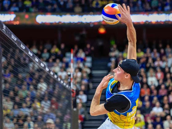 STOCKHOLM, SWEDEN 20260129 Swedens Jacob Hölting Nilsson during the beach volleyball competition Stockholm Beach 2026, an official competition in the international Queen King of the Court series, at Avicii Arena in Stockholm STOCKHOLM SWEDEN x60160x  Copyright: xStefanxJerrevang TTx STOCKHOLM BEACH 2026