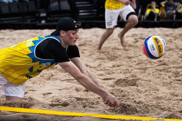 260129 Swedens Elmer Andersson during Stockholm Beach 2026 on January 29, 2026 in Stockholm  Copyright: EMMAxWALLSKOG BB260129EW016