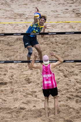 260129 Swedens David Ahman during Stockholm Beach 2026 on January 29, 2026 in Stockholm  Copyright: EMMAxWALLSKOG BB260129EW021