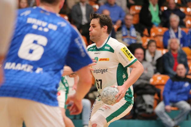 29 01 2026 Handball Men 2025 2026 Test match Dessau Roßlauer HV 06 SC DHFK Leipzig Anhalt Arena Dessau Dean Bombac Leipzig, 67, white on the ball Dessau Roßlau Saxony Anhalt Germany