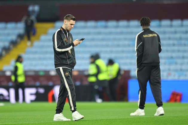 SOCCER - UEFA EL, Aston Villa vs RBS BIRMINGHAM,ENGLAND,29.JAN.26 - SOCCER - UEFA Europa League, Aston Villa FC vs Red Bull Salzburg. Image shows Oliver Lukic (RBS).  GEPAxpictures xMichaelxZemanek