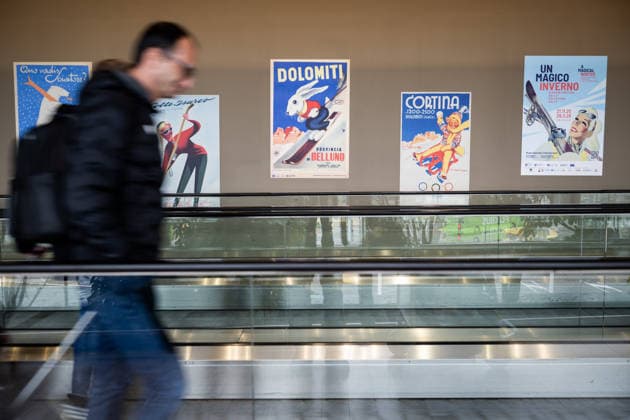 260129 Historic posters seen at Marco Polo Airport during day -8 of the 2026 Winter Olympics on January 29, 2026 in Venice. Photo: Mathias Bergeld BILDBYRAN kod MB MB1285 Olympic Games, Olympische Spiele, Olympia, OS olympics winter olympics os ol olympiska spel vinter-os olympiske leker milano cortina 2026 milan cortina 2026 milano cortina 2026 olympic games milano cortina 2026 winter olympic games milano cortina-os milano cortina-ol vinter-ol -8 bbeng preview förhands genre *** 260129 Historic posters seen at Marco Polo Airport during day 8 of the 2026 Winter Olympics on January 29, 2026 in Venice Photo Mathias Bergeld BILDBYRAN code MB MB1285 olympic games olympics winter olympics os ol olympic games winter os olympic games milano cortina 2026 milan cortina 2026 milano cortina 2026 olympic games milano cortina 2026 winter olympic games milano cortina os milano cortina ol winter ol 8 bbeng preview preview genre  Copyright: MATHIASxBERGELD BB260129MB001