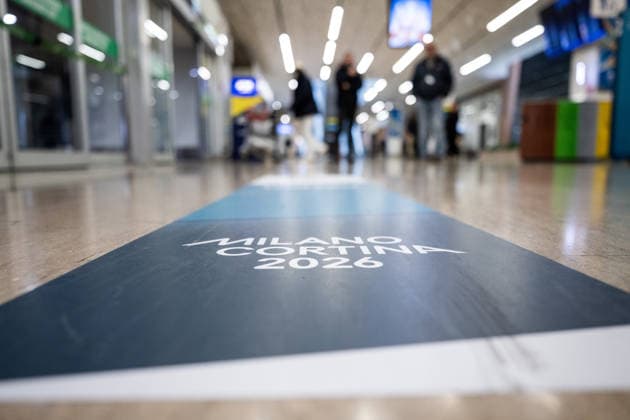 260129 Olympic branding at Marco Polo Airport during day -8 of the 2026 Winter Olympics on January 29, 2026 in Venice. Photo: Mathias Bergeld BILDBYRAN kod MB MB1285 Olympic Games, Olympische Spiele, Olympia, OS olympics winter olympics os ol olympiska spel vinter-os olympiske leker milano cortina 2026 milan cortina 2026 milano cortina 2026 olympic games milano cortina 2026 winter olympic games milano cortina-os milano cortina-ol vinter-ol -8 bbeng preview förhands genre *** 260129 Olympic branding at Marco Polo Airport during day 8 of the 2026 Winter Olympics on January 29, 2026 in Venice Photo Mathias Bergeld BILDBYRAN code MB MB1285 olympic games olympics winter olympics os ol olympic games winter os olympic games milano cortina 2026 milan cortina 2026 milano cortina 2026 olympic games milano cortina 2026 winter olympic games milano cortina os milano cortina ol winter ol 8 bbeng preview preview genre  Copyright: MATHIASxBERGELD BB260129MB007