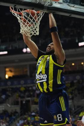 Fenerbahce Beko v Anadolu Efes - EuroLeague ISTANBUL, TURKIYE - JANUARY 29: Talen Horton-Tucker (8) of Fenerbahce Beko dunks during the EuroLeague week 25 basketball match between Fenerbahce Beko and Anadolu Efes at Ulker Sports and Event Hall in Istanbul, Turkiye on January 29, 2026. Beyza Comert Anadolu Istanbul Turkey. Editorial use only. Please get in touch for any other usage.  Copyright: x2026xAnadoluxBeyzaxComertx