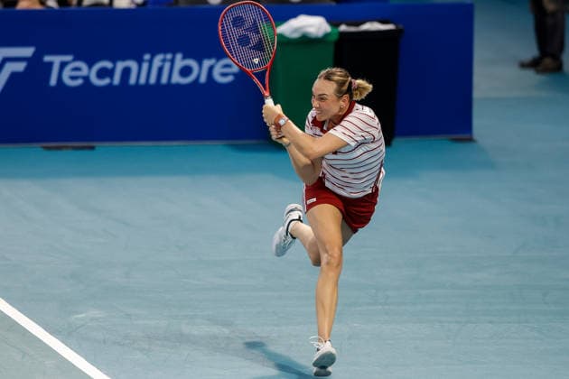 Philippine Women s Open in Manila Donna Vekic of Croatia in action against Lin Zhu of China during day four of the Philippine Women s Open in Manila, Philippines on January 29, 2026. The Philippine Women s Open runs from January 26 to 31 2026. MANILA PHILIPPINES  Copyright: xMatrixxImagesx xMarkxCristinox