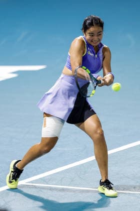 Philippine Women s Open in Manila Alexandra Eala of the Philippines serves to Camila Osorio of Columbia during day four of the Philippine Women s Open in Manila, Philippines on January 29, 2026. The Philippine Women s Open runs from January 26 to 31 2026. MANILA PHILIPPINES  Copyright: xMatrixxImagesx xMarkxCristinox