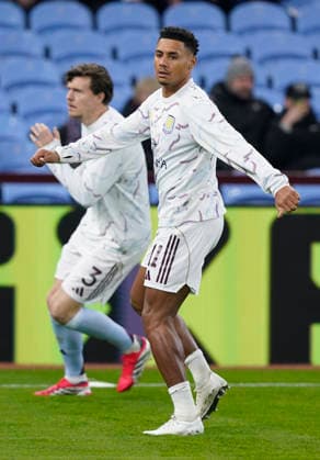 Birmingham, England, 29th January 2026. Ollie Watkins of Aston Villa warm up before the Aston Villa vs FC Salzburg UEFA Europa League match at Villa Park, Birmingham. Picture credit should read: Andrew Yates Sportimage EDITORIAL USE ONLY. No use with unauthorised audio, video, data, fixture lists, club league logos or live services. Online in-match use limited to 120 images, no video emulation. No use in betting, games or single club league player publications. SPI_011_AY_Villa_Salzburg SPI-4490-0011