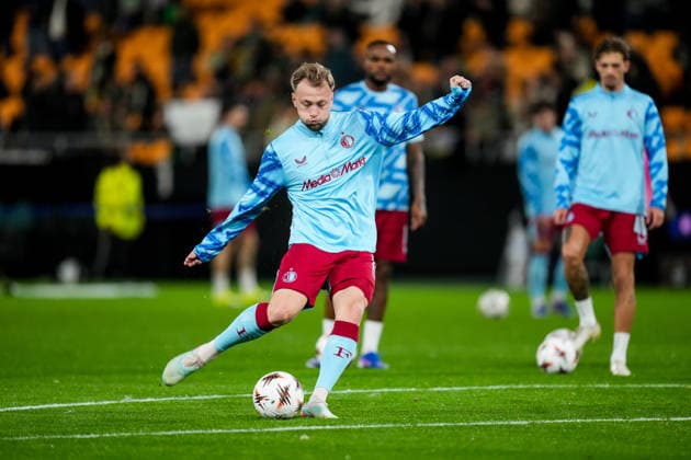 Fußball, EuroLeague, Real Betis Sevilla - Feyenoord Rotterdam UEFA Europa League: Real Betis v Feyenoord Sevilla - Casper Tengstedt of Feyenoord during the eighth match of the UEFA Europa League 2025 2026. The match is set between Real Betis Balompie and Feyenoord at Estadio La Cartuja on 29 January 2026 in Sevilla, Spain. Copyright: xYannickxVerhoevenx