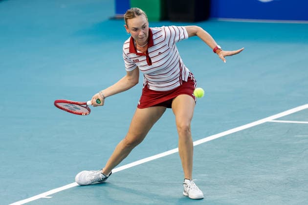 Philippine Women s Open in Manila Donna Vekic of Croatia in action against Lin Zhu of China during day four of the Philippine Women s Open in Manila, Philippines on January 29, 2026. The Philippine Women s Open runs from January 26 to 31 2026. MANILA PHILIPPINES  Copyright: xMatrixxImagesx xMarkxCristinox