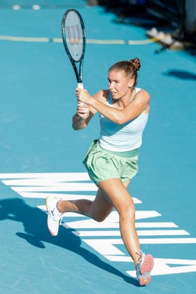 Philippine Women s Open in Manila Tatiana Prozorova of Russia in action against Sofia Costoulas of Belgium in the Women s Singles Quarterfinal match during day four of the Philippine Women s Open in Manila, Philippines on January 29, 2026. The Philippine Women s Open runs from January 26 to 31 2026. MANILA PHILIPPINES  Copyright: xMatrixxImagesx xMarkxCristinox