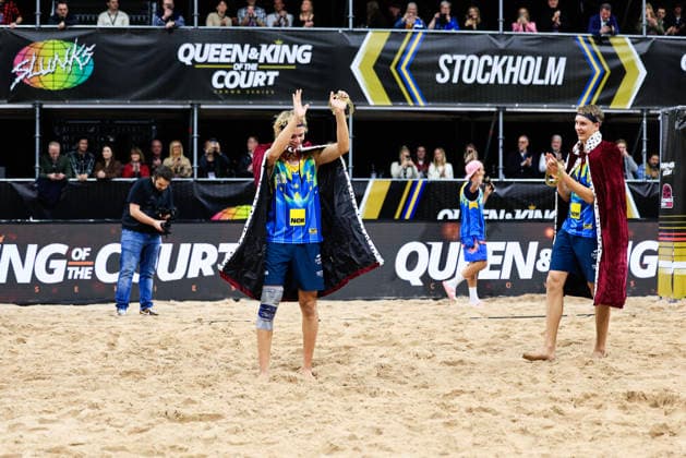 STOCKHOLM, SWEDEN 20260129 Swedens David Ahman and Jonatan Hellvig win the final of the beach volleyball competition Stockholm Beach 2026, an official competition in the international Queen King of the Court series, at the Avicii Arena in Stockholm STOCKHOLM SWEDEN x60160x  Copyright: xStefanxJerrevang TTx STOCKHOLM BEACH 2026