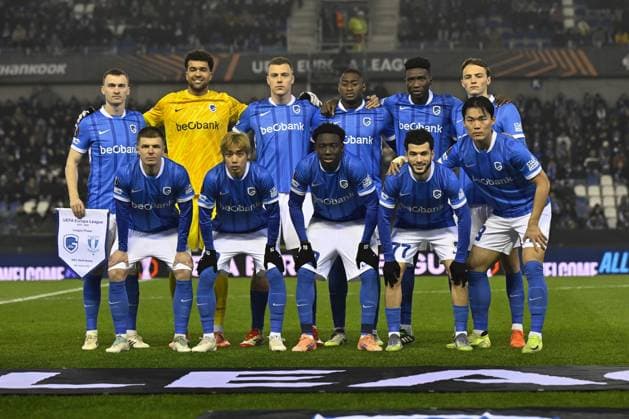 Genk s players pictured before a soccer game between Belgian soccer team KRC Genk and Swedish team Malmo FF, in Genk, on Thursday 29 January 2026, on day eight of the League phase of the UEFA Europa League tournament. JOHAN EYCKENS JohanxEyckens  x159638203x
